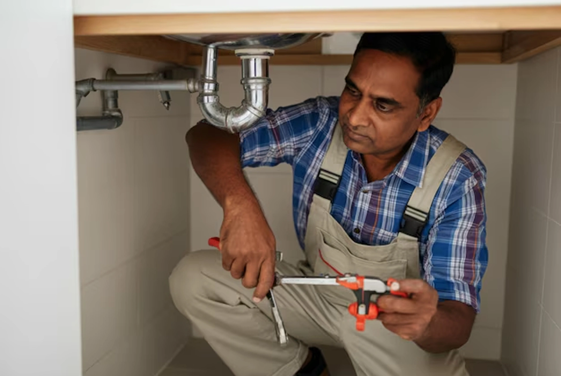 Residential pipe fitting and plumbing work in Coimbatore